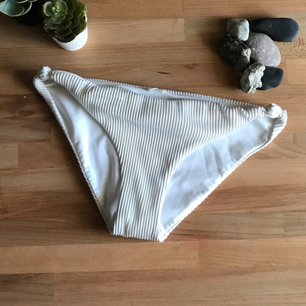Hollister White Bikini Bottoms